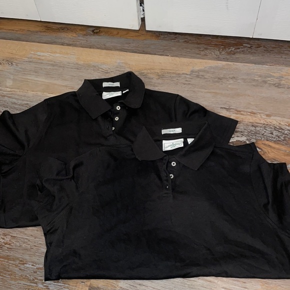 2 black button shirts - Picture 1 of 1